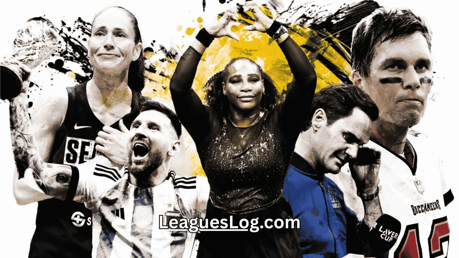 Iconic retirement moments in sports featuring Kobe Bryant, Serena Williams, Roger Federer, and Muhammad Ali